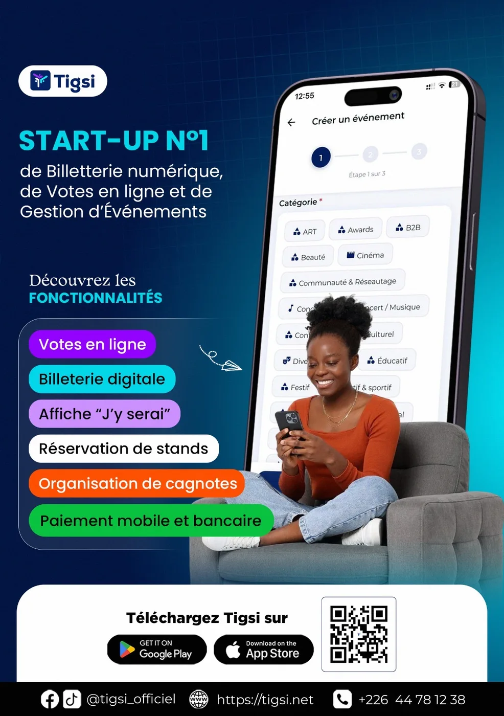 Découvrez toutes les fonctionnalités de l'application Tigsi